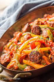 This italian sausage and peppers recipe is pure comfort food. Italian Sausage Peppers And Onions With Sauce Low Carb Maven