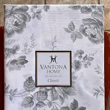 Vantona Home Marie Grey Floral King Size Sheet Set