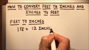 how to convert feet to inches and inches to feet