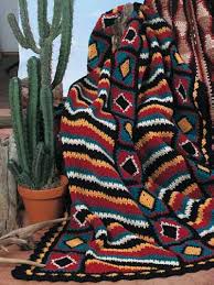 Our friends at allfreecrochet have recently added and updated a bunch of free printable crochet patterns from your favorite yarn companies. Navajo Diamonds Stripes Free Crochet Afghan Pattern