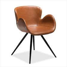 Rhea Swivel Dining Chair Light Brown Scan Design Modern Contemporary Furniture Store Swivel Dining Chairs Faux Leather Chair Faux Leather Dining Chairs