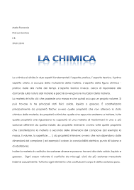 Relazione Di Chimica