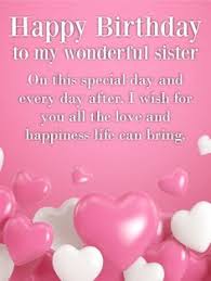 Funny Birthday Wishes For Younger Sister In English I Wish For You All The Love Happy Birthday Wishes Card For Sister Birthday Greeting Cards By Davia Happy Birthday Wishes Sister Birthday Greetings For Sister Happy Birthday Wishes Cards