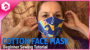 Step by step cloth face mask tutorial and free pattern. Sew A Cotton Face Mask Easy Tutorial Adafruit Covid19 Facemask Youtube