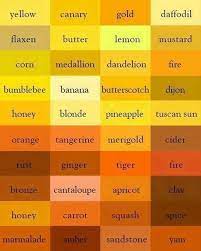 A cheerful, yet sophisticated yellow that lifts your spirits at a simple glance. Name Of Colors Yellow What Colors Make Yellow Colors Name In English Shades Of Yellow