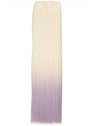 Virgin hair extension is best for dyeing. Dip Dye One Piece Straight Hair Extensions In Pure Blonde To Pastel Purple Koko Couture