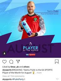 Fifa 20 teemu pukki 84 rated premier league potm in game stats, player review and comments on futwiz. Pukki Is Player Of The Month Fantasypl