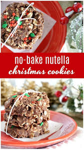 No Bake Nutella Christmas Cookies Recipe Recipe Cookies Recipes Christmas Dessert Recipes Easy Desserts For A Crowd