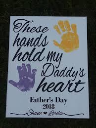 Birthday Gift For Dad From Baby Diy Personalized Hand Print Canvas Handprint Gift For Him Dad Birthday Gift Father S Day Gift Diy New Dad Daddy Gift Multiple Kids Christmas Diy Father S Day Crafts Diy Father S Day Gifts Father S