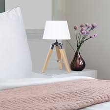 Check spelling or type a new query. Lampes De Chevet Trepied En Bois Clair Abat Jour Blanc Id Market