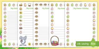 Unlike christmas, easter isn't on the same date each year. My Easter Holiday Writing Frames Ks1 Teacher Made