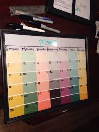 Diy Calendar Dollar Tree Picture Frame And Free Walmart Paint Swatches Total Cost 1 25 Diy Calendar Walmart Paint Diy Embroidery Hoop Wall Art