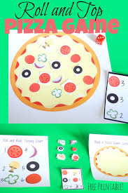 Roll And Top Pizza Game Pizza Party Games Pizza Games Learning Games