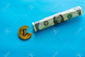 Currencies by definition have to be generally accepted and in use. Bitcoin Eating Dollar For Articles Or Publications Bitcoin Stock Photo Picture And Royalty Free Image Image 127603217