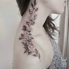 The wonderful shades of purple and tints of blue make the whole design very attractive. 70 Coolest Neck Tattoos For Women In 2021 Saved Tattoo