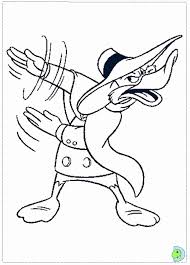 Scrooge often calls in the help of his friends: Darkwing Duck Coloring Page Dinokids Org Coloring Home