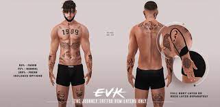 Tattoos, like other forms of texture transparency in second life, require a special part of an image known as an alpha channel. Second Life Marketplace E V K The Journey Tattoo Bom