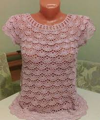 Blusa tejida a crochet en punto ondas para niña. Lenyugozni Kulfoldi Uzemzavar Muestras De Tejido A Gancho Para Blusas Westlapetsitting Com