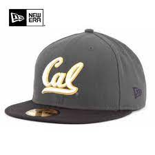California Golden Bears New Era 59fifty Reg Two Tone Cursive Logo Fitted Cap Graphite California Golden Bears Golden Bears New Era