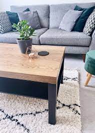 Ikea table makeover take two simply beautiful by angela. Diy Ikea Lack Table Industrial Hack Isoscella