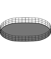 3 poteaux ronds diamètre 48mm a sceller avec embouts et colliers de fixation. Rond D Havrincourt 3 Hauteurs De Lices Poteaux 3 00m