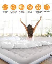 Jilong furniture twin size hot sale light air mattress convenient avenli airbed inflatable bed with electric pump. Tomons Air Mattress Bed With Rechargeable Pump And Built In Foot Pump Thickened Flocking Inflatable Air Bed For Home Camping Travel Outdoor Inateck Official