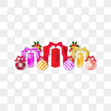 Christmas Gift Box With Colorful Balls And Bells Christmas Christmas Celebration Decoration Png And Vector With Transparent Background For Free Download Gift Boxes Decoration Christmas Gift Background Christmas Gift Box
