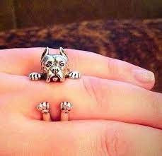 pitbull wrap ring pitbulls jewelry wrap rings
