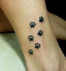 Sweet Paw Print Tattoos Below Ankle Tattoo Ideas Cat Paw Print Tattoo Paw Tattoo Dog Paw Tattoo