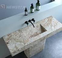 New Design Marble Bathroom Pedestal Sink Luxury Natural ...