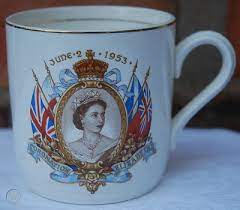 Late foley shelley king george v & queen mary coronation cup 1911 royal antique. Midwinter Queen Elizabeth Ii Commemorative Coronation Mug 1953 268274023