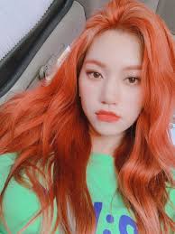 Check out this fantastic collection of orange bts aesthetic wallpapers,. Here Are 8 Female Idols You Probably Didn T Know Had Orange Hair Before And Killed It Koreaboo