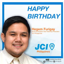 Happy birthday to JCI Philippines 2018 Immediate Past National President,  Hegem Furigay! 🎉🎂