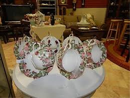 Cup and saucer wall display. Fantasy Cup And Saucer Display