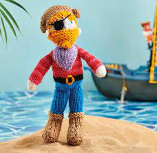 One of 25 costumes for 18 inch dolls in enchanted knits for dolls by. Pirate Toy Knitting Patterns Let S Knit Magazine