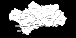 ¿cuántas provincias tiene españa en su totalidad? Mapa De Andalucia Provincias Espana Ks2 Blanco Y Negro Illustration Twinkl