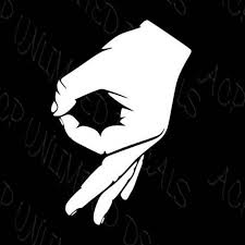 Made You Look Decal Below The Waist A Ok Sign Circle Ok Hand Sign Hand Sticker Meme Stickers