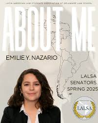 Emilie Y. Nazario, our Spring 2025 LALSA Senator!