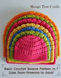Free Patterns Basic Crochet Beanie In 7 Different Sizes Basic Crochet Beanie Crochet Beanie Pattern Basic Crochet Beanie Pattern