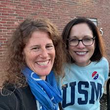 Pictures from the evening for the environment! Stacy with Andy Burt,  Honorable Tom Allen, Reps Amy Kuhn and Vicki Doudera, president of  Scarborough land trust Betts Armstrong, Beth Ahearn ❤️🌱
