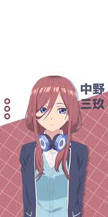 Nakano Miku Gotoubun No Hanayome Wallpaper Gadis Animasi Gambar Anime Gambar Karakter