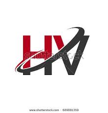 Hv Initial Logo Company Name Colored Red And Black Swoosh Design Isolated On White Background Vector Logo For Business And Initials Logo Logos Company Names