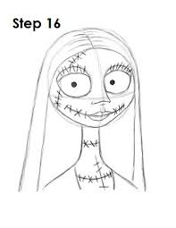 Full body sally nightmare before christmas drawing. How To Draw Sally Nightmare Before Christmas
