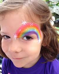 Chicago Face Painting By Valery Einfache Gesichtsmalerei Regenbogen Makeup Bemalte Gesichter