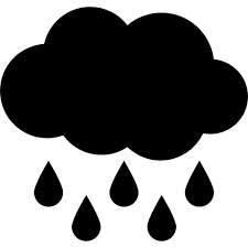 Rain Black Cloud With Raindrops Falling Down Free Vector Icons Designed By Freepik In 2021 Paper Flower Printable Templates Baby Flash Cards Flower Printable