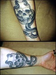 My Harry Potter Dark Mark By Rob Black And Blue Nanaimo Bc Dark Mark Tattoos Tattoos Mark Tattoo