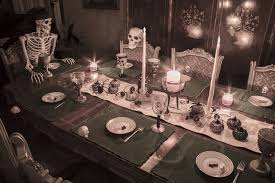 I chose a lace spiderweb table runner… Halloween Dinner Party Archives The Holidaze Craze