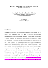 Traces of an advanced civilization among the ruins. Doc Searching For Traces In The Labyrinth Of Meaning Erna Oesch Academia Edu