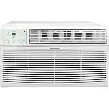 Emerson Quiet Kool 14000 Btu Through The Wall Heat And Cool Air Conditioner With Remote Control White Wall Air Conditioner