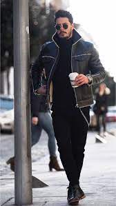 50 Stylish Ways To Wear A Shearling Coat Fashion Tips For Men Images Mens Winter Fashion Mens Shearling Jacket Mens Winter Fashion Trends